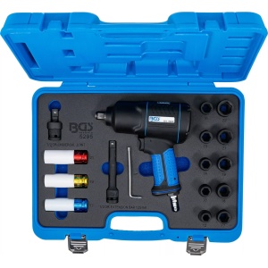 Pistol de impact 1200 Nm + chei tubulare de impact 12 - 22 mm, antrenare 1/2", 16 piese, BGS 5295 - Img 6