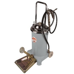 Pompa de gresat cu actionare la picior pentru vaselina vrac, lungime furtun de gresat 2.5m, capacitate 14Kg, greutate instalatie 12Kg, Apac 1798.FN