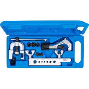 Presa bercuit / bordurare conducte cu taietor pentru ţevi, 10 piese, BGS 70221