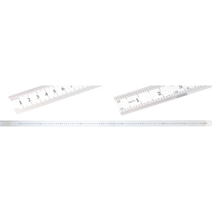 Rigla din otel inoxidabil, flexibila, lungime 1m, BGS DIY 50890 - Img 3