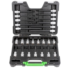 Set biti cu 12 colturi Spline(XZN), antrenare 1/2", 26 piese, JBM 52603 - Img 1