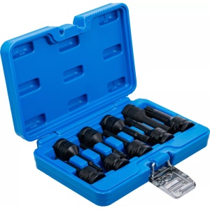 Set biti Spline (XZN) M4 - M16, lungime 75mm, antrenare 1/2" 9 piese, BGS 5482 - Img 3