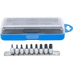 Set biti Torx Plus TS stea in 5 colturi cu gaura, antrenare cu tubulara 1/4'', BGS 2355 - Img 1