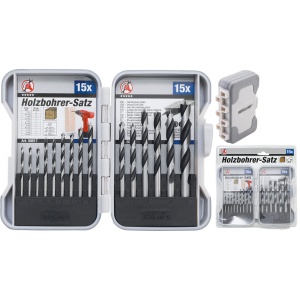 Set burghie pentru lemn 3 - 10 mm, 15 piese, BGS DIY 50817 - Img 2