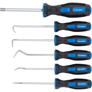 Set carlige + recuperator magnetic telescopic, 6 piese, Condor 1591 - Img 1