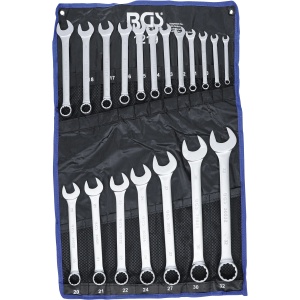 Set chei combinate satinate, 8 - 32 mm, 19 piese, BGS 1219