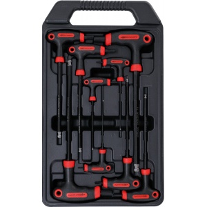 Set chei Imbus cu mâner T, prfil hexagon 2 - 10 mm, 9 piese, BGS DIY 7882 - Img 1