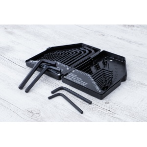 Set chei Imbus tip L dimensiuni in ţoli / metric, 30 piese, BGS DIY 810 - Img 4