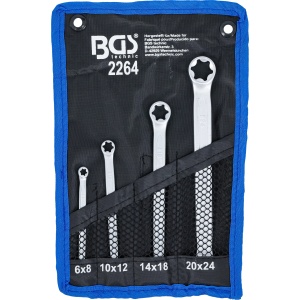 Set chei inelare duble cu capete Profil E | E6xE8 - E20xE24 | 4 piese, BGS 2264 - Img 5