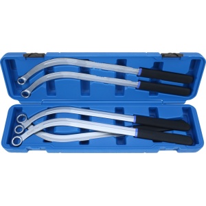 Set chei inelare in 12 puncte cu unghi dublu pentru tensionare curele, dimensiuni 13 - 15 - 16 - 17 - 19 mm, lungime 460mm, 5 piese, Condor 5471 - Img 1