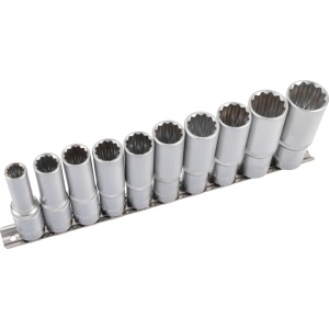 Set chei tubulare, 10 bucăți, 1/2", adâncime, 12 puncte 10-24 mm, Condor 22447 - Img 2