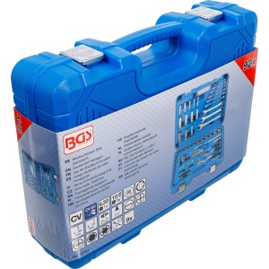 Set chei tubulare hexagonale, acționare 1/4" / 3/8", 92 piese, BGS 74701 - Img 6
