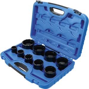 Set chei tubulare pentru piuliţe canelate KM4 - KM12, 9 piese, BGS 8327 - Img 3