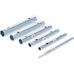Set chei tubulare pentru ţevi | 8 x 9 - 16 x 17 mm | 6 piese, BGS DIY 85814 - Img 1