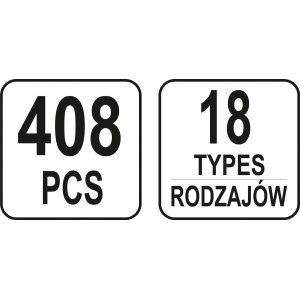 Set clipsuri tapiterie pentru Nissan, 400 buc, Yato YT-06657 - Img 4