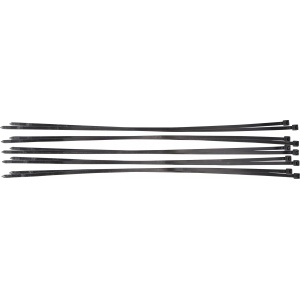 Set coliere pentru cablu | negru | 8,0 x 700 mm | 10 piese, BGS DIY 80773 - Img 2