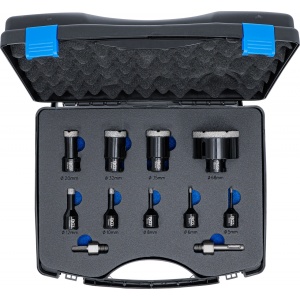 Set coroane gaurire diamantate, 5 - 68 mm, 11 piese, BGS 74276 - Img 5
