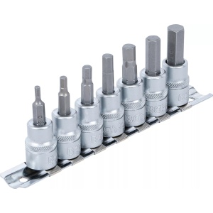 Set cu biti Imbus 3-10mm, antrenare cu tubulara 3/8", 7 piese, BGS 5107 - Img 3