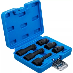 Set cu biti Spline (XZN) de impact M14-M16-M18, antrenare 1/2", 6 piese, BGS 5380 - Img 2