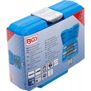 Set cu biti Torx cu gaura T70-T100, antrenare cu tubulara 1/2", 4 piese, BGS 5103 - Img 6
