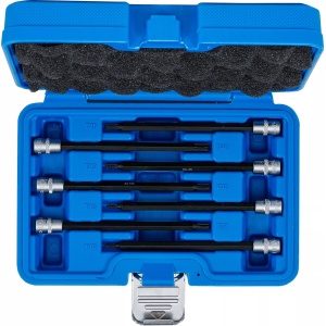 Set cu biti Torx T10-T40 cu cap sferic, lungime 130mm, antrenare cu tubulara 1/4", BGS 8618 - Img 4