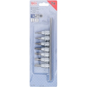 Set cu biti Torx T15-T50, antrenare cu tubulara 3/8", 7 piese, BGS 5108 - Img 3