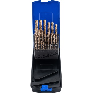 Set de burghie elicoidale, HSS-E Cobalt 5%, 25 buc., 1-13 mm, Condor 9612 - Img 1