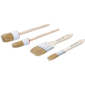 Set de pensule plate / rotunde, 4 piese, BGS 76525