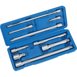 Set de prelungitoare Wobble, antrenare 1/4 + 3/8 + 1/2 ", lungime 50-250 mm, 9 piese, Condor 4709 - Img 2