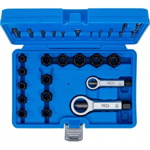 Set extractoare de șuruburi și spargatoare de piulițe, 26 piese, BGS 74581 - Img 4