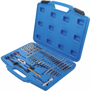 Set extractoare pentru suruburi si refacere filete in Inch (ţoli), 1/4" - 1", 56 piese, BGS 70105 - Img 2