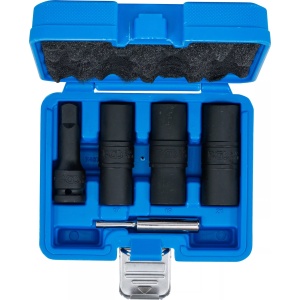 Set extractoare prezoane de roti 17 - 19 - 21 mm, antrenare 12,5 mm (1/2"), 3 piese, BGS 7467 - Img 4