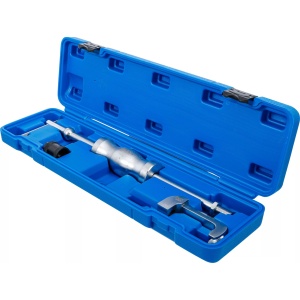 Set extractor pentru injectoare cu ciocan inertial pentru motoare Mercedes CDI OM611, OM612, OM613, lungime tija ciocan 470mm, lungime totala 570mm, greutate 1.85Kg, BGS 62005 - Img 5