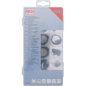 Set inele de siguranţa de exterior, Ø 3 - 32 mm, 300 piese, BGS 8046 - Img 3