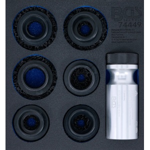 Set pentru curatat lacas prezoane si șuruburi pentru piulițe de roată, 7 piese, BGS 74449 - Img 4