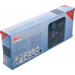 Set pile de atelier cu forme diferite17 piese, BGS 72119 - Img 6