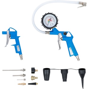 Set pistoale de suflat cu aer comprimat și umplere anvelope | 10 piese, BGS 3369 - Img 9