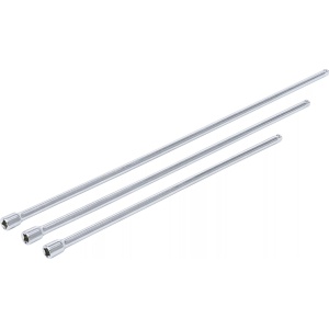 Set prelungitoare cu antrenare 6,3 mm (1/4"), lungime 300 / 380 / 450 mm, 3 piese, BGS DIY 92235 - Img 3