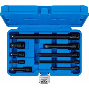 Set prelungitoare de forta 6,3 mm (1/4") 10 mm (3/8") 12,5 mm (1/2") 9 piese, BGS 25145 - Img 4