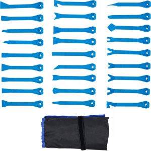 Set spatule pentru demontat interioare, bumbi, clipsuri, 27 piese, BGS 8611 - Img 6