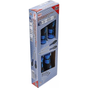 Set surubelnite combinate drepte + cruce Ph1 si Ph2, 5 bucati, BGS 7943 - Img 3