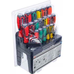 Set şurubelniţe cu sortiment de biţi, în suport de plastic, 44 piese, BGS 35836 - Img 5