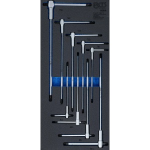 Set Teuri cu mâner glisant, Profil Torx, T10 - T50, 9 piese, B-6090 - Img 1
