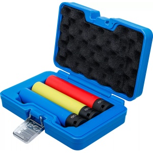 Set tubulare extralungi de impact 17, 19 si 21 mm cu protectie pentru jante din aliaj, antrenare 1/2", BGS 74567 - Img 3