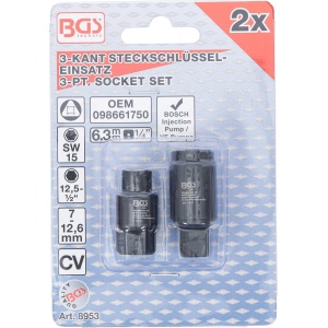 Set tubulare speciale pentru pompa de injectie Bosch Common Rail si TDi, dimensiuni 7 si 12.6mm, BGS 8953 - Img 4