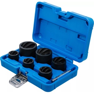 Set tubulare speciale pentru suruburi deteriorate, 6 piese, 22-41 mm, 1/2"+3/4", BGS 5268 - Img 2