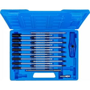 Set tubulare T-uri 5-13 mm, Torx-uri T25 - TT40, Imbus H3 -H6, surubelnita 4,5 + 6,5 mm, BGS 7985 - Img 4