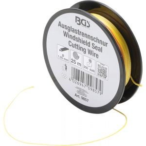 Şnur pentru taiat silicon de parbriz 200 daN, 25 m, BGS 9857