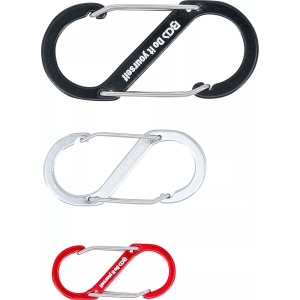 Sortiment cârlige cu carabina, cu deschizatura dubla | aluminiu | 3 piese, BGS DIY 85783 - Img 3