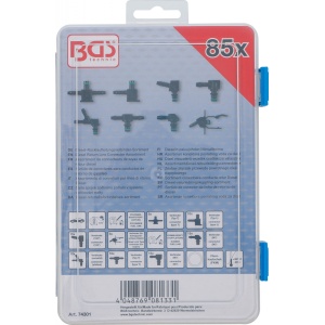 Sortiment conectoare conducta retur Diesel, 85 piese, BGS 74301 - Img 3